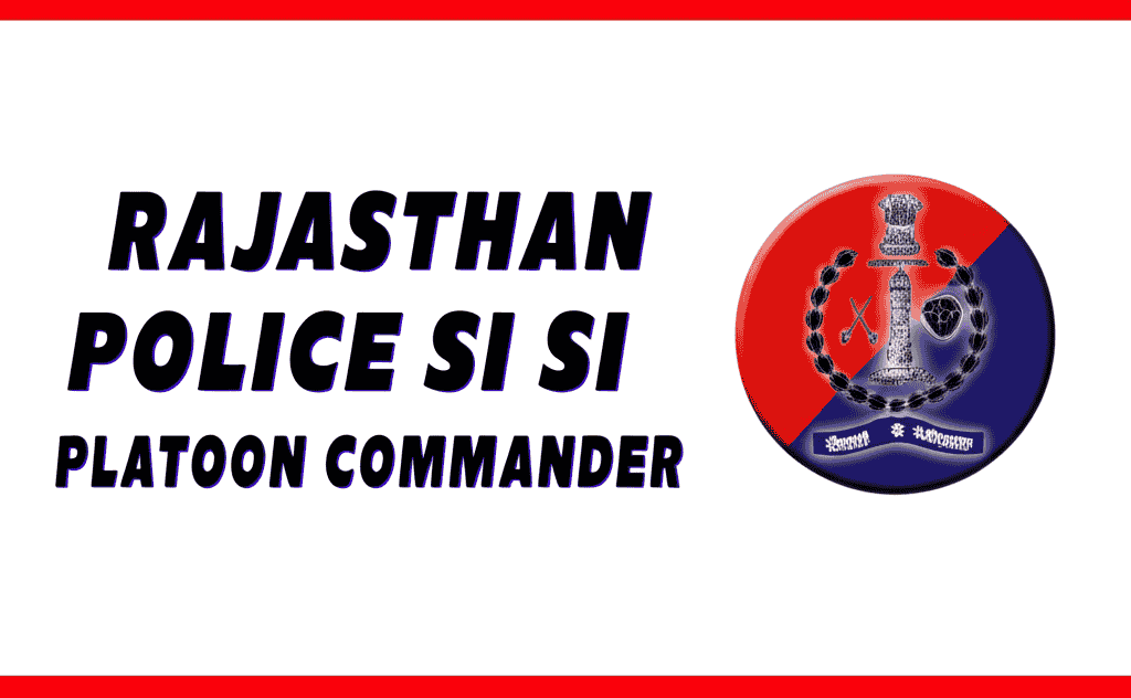 Rajasthan Police SI Vacancy 2025